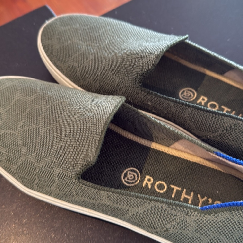 Rothy's Green Cameo Loafers Slip-Ons